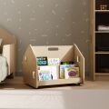 BusyKids Doppelseitiges Bücherregal auf Rollen